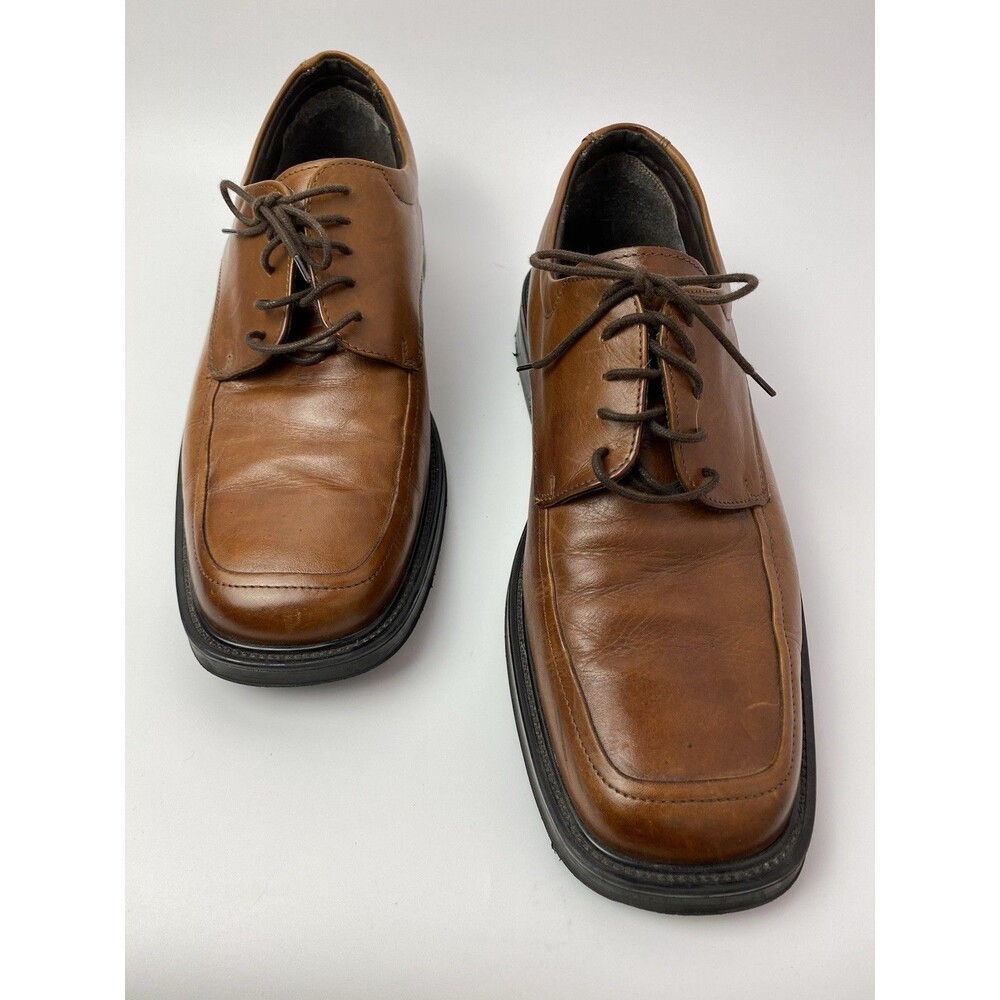 Franco Fortini Leather Lace Oxford Dress Shoes Italy Brown Men's 11M US